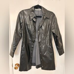 Zara Women's Charcoal Leather Jacket/Dress